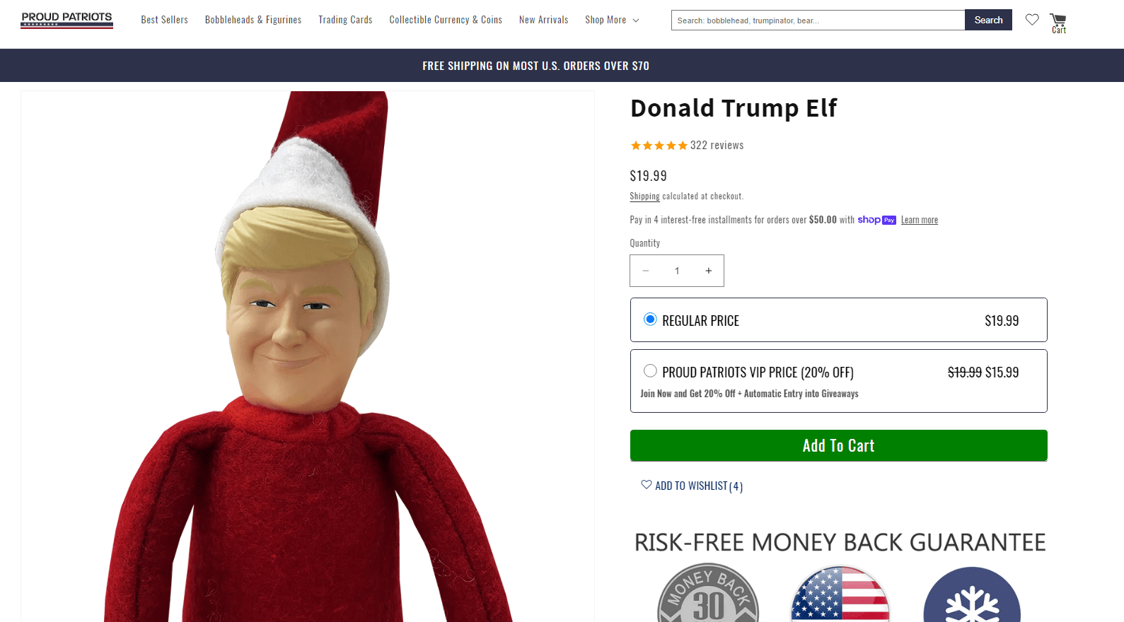 Trump Christmas Elf